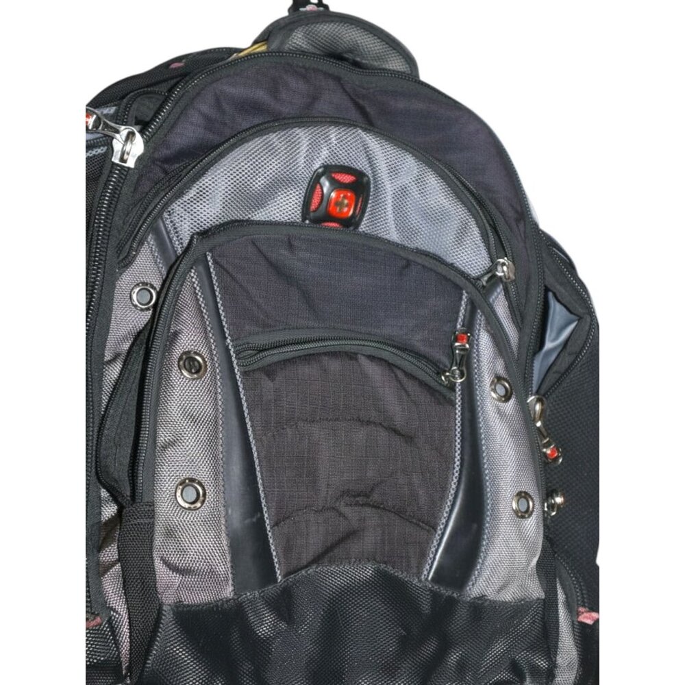 SwissGear by Wenger ScanSmart Laptop Backpack Black/Red Travel Tech